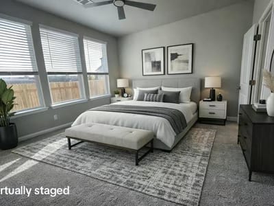 Primary bedroom at 5314 Ovile St - 3 bed 2 bath home