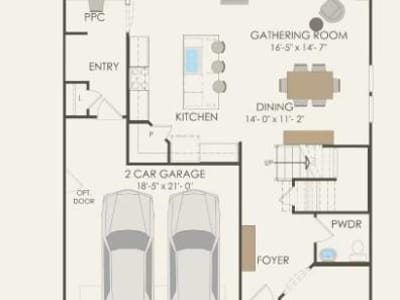 Primary bedroom at 536 Rubber Tree Way - 3 bed 2 bath home