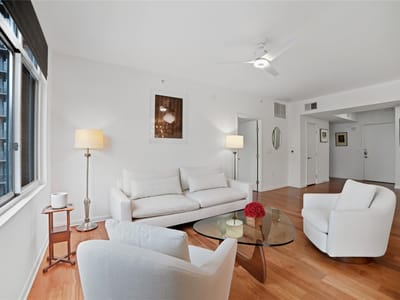 Primary bedroom at 54 Rainey St Unit #1018 - 3 bed 2 bath home
