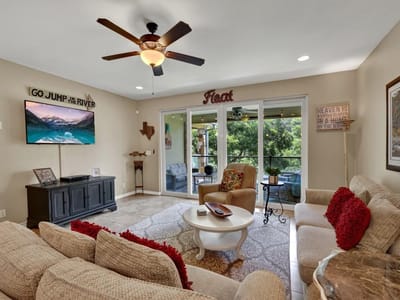 Living area at 540 River Run Unit #305 - 2 bed 2 bath home