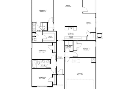 Living area at 548 Gus Loop - 4 bed 2 bath home