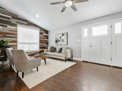 Primary bedroom at 5503 Manor Rd - 3 bed 2 bath home