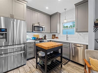 Primary bedroom at 5508 Avenue G Unit #B - 2 bed 1 bath home