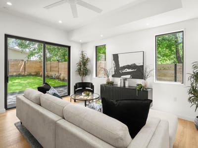 Kitchen at 5511 Joe Sayers Ave Unit #B - 3 bed 3 bath home