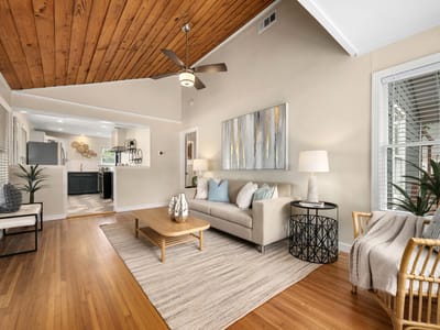 Primary bedroom at 5517 Avenue G Unit #A - 2 bed 1 bath home