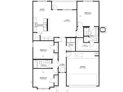 Primary bedroom at 552 Gus LOOP - 3 bed 2 bath home