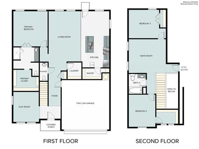 Living area at 5520 Sacra Cv - 3 bed 2 bath home