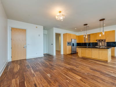 Primary bedroom at 555 E 5th ST Unit #523 - 1 bed 1 bath home