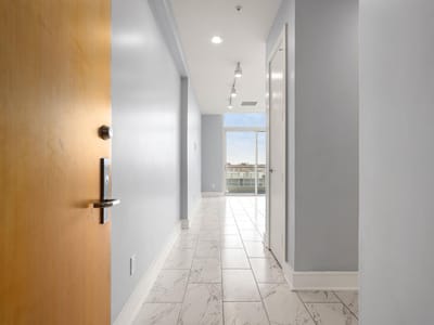 Primary bedroom at 555 E 5th ST Unit #527 - 1 bed 1 bath home