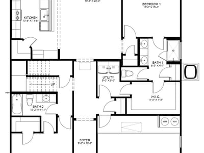 Kitchen at 556 Gus LOOP - 4 bed 3 bath home
