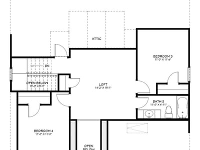 Primary bedroom at 556 Gus LOOP - 4 bed 3 bath home