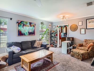 Living area at 5605 Tura Ln - 2 bed 2 bath home