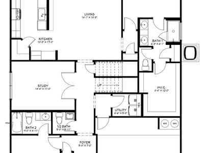 Living area at 564 Gus LOOP - 5 bed 4 bath home