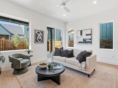 Living area at 5708 Nancy Dr Unit #1 - 3 bed 2 bath home
