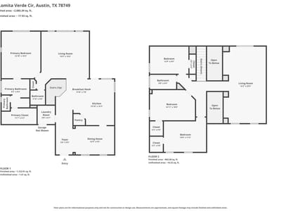 Living area at 5736 Lomita Verde CIR - 4 bed 2 bath home