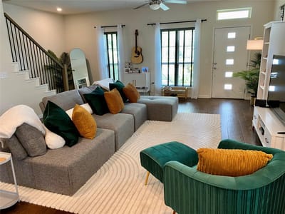 Living area at 5801 Charles Merle DR Unit #A - 3 bed 2 bath home