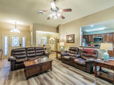 Primary bedroom at 5805 Butterfly Court - 3 bed 2 bath home