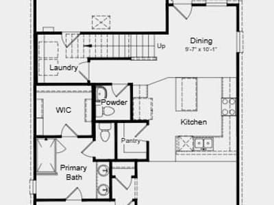 Living area at 5821 Jennifer Pasture Path - 3 bed 2 bath home