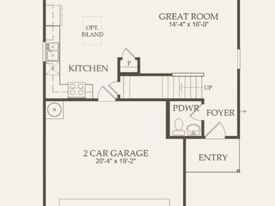 Living area at 590 Rubber Tree WAY - 3 bed 2 bath home
