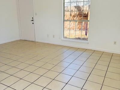 Living area at 5907 Cougar DR Unit #C - 2 bed 1 bath home