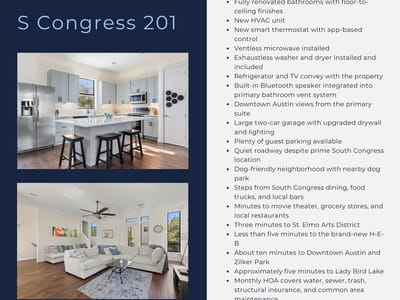 Living area at 6000 S Congress Ave Unit #201 - 3 bed 2 bath home