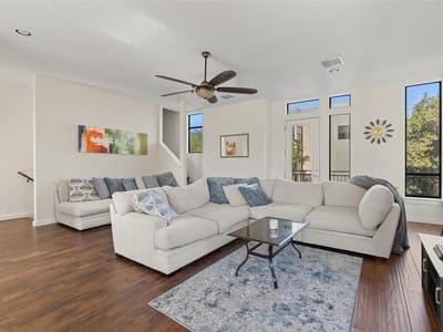 Primary bedroom at 6000 S Congress Ave Unit #201 - 3 bed 2 bath home