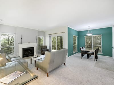 Living area at 6000 Shepherd Mountain Cv Unit #1710 - 2 bed 2 bath home