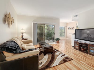 Living area at 6000 Shepherd Mountain CV Unit #807 - 2 bed 1 bath home