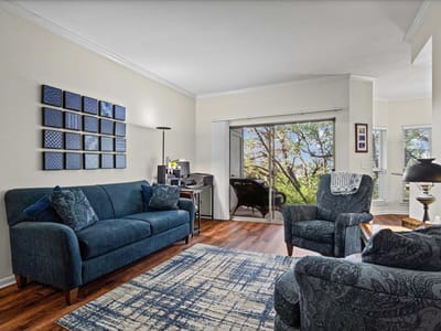 Living area at 6000 Shepherd MTN Unit #2109 - 1 bed 1 bath home