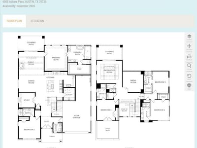 Living area at 6008 Adhara PASS - 5 bed 5 bath home