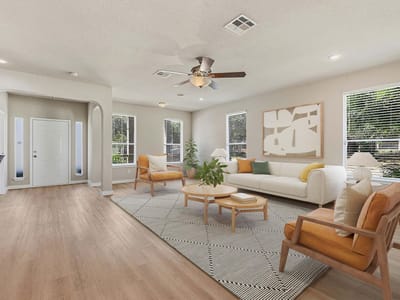 Living area at 601 Brazos Bend DR - 3 bed 2 bath home