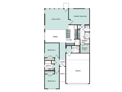 Living area at 601 C-Bar Ranch Trl Unit #16 - 3 bed 2 bath home