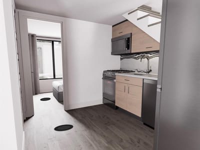Living area at 605 E 55 th Unit #2 - 2 bed 1 bath home