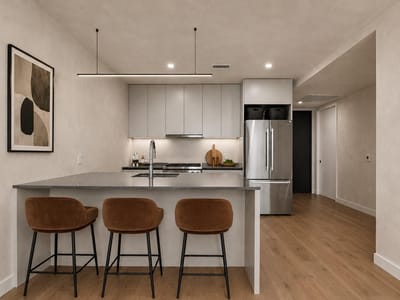 Living area at 610 Davis ST Unit #2110 - 1 bed 1 bath home