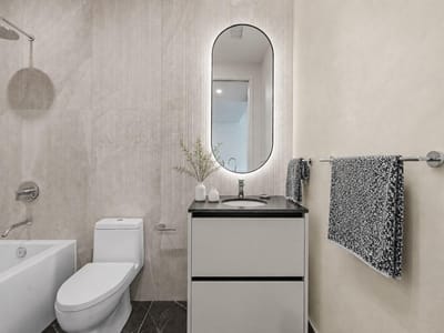 Primary bedroom at 610 Davis ST Unit #2110 - 1 bed 1 bath home