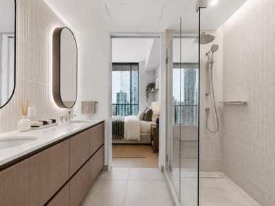Primary bedroom at 610 Davis ST Unit #2508 - 2 bed 2 bath home