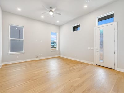 Primary bedroom at 6136 Florencia Ln - 3 bed 3 bath home