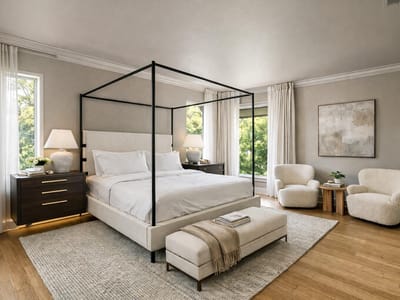 Primary bedroom at 616 W Monroe St - 6 bed 5 bath home