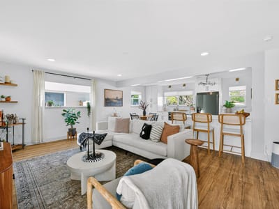 Living area at 6205 Hylawn Dr - 4 bed 2 bath home