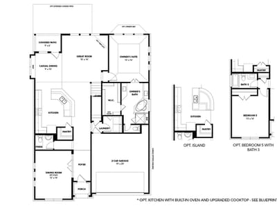 Living area at 628 Hickory Bend TRL - 4 bed 3 bath home