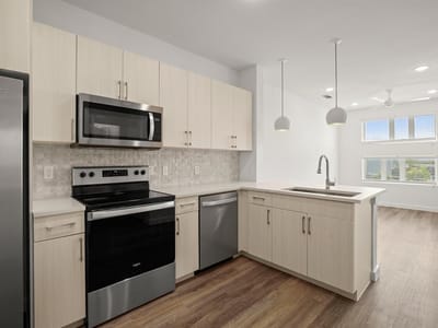 Primary bedroom at 6324 N Lamar Blvd Unit #424 - 1 bed 1 bath home