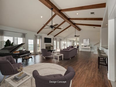 Living area at 634 Broken Hills Dr - 3 bed 3 bath home