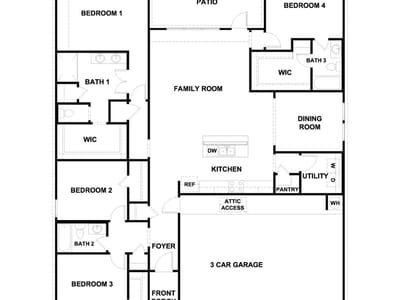 Living area at 640 Prairie Wind Dr - 4 bed 3 bath home