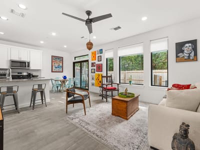 Living area at 6409 Berkman DR Unit #9 - 3 bed 2 bath home