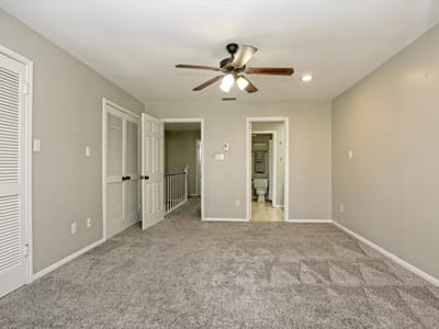 Primary bedroom at 641 W 31st 1/2 St - 2 bed 1 bath home