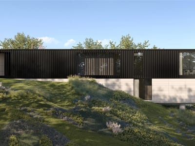 Front exterior - 6507 Bridge Point Pkwy #Lot 4 Front exterior with modern minimalist architecture at 6507 Bridge Point Pkwy #Lot 4 - 4 bed 4 bath home