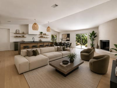 Living area at 6602 Wolfcreek PASS - 3 bed 2 bath home