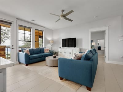Primary bedroom at 6704 Lantern View Dr Unit #101 - 2 bed 2 bath home
