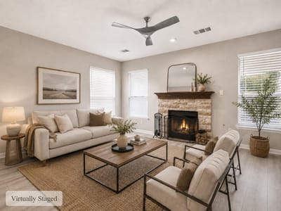 Living area at 6706 Carisbrooke LN - 4 bed 2 bath home
