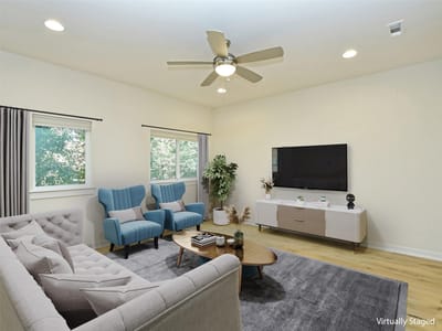 Living area at 6800 Menchaca Rd Unit #45 - 3 bed 2 bath home